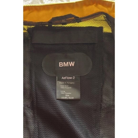 BMW Air Flow 2 Women's Size 8R Motorcycle Jacket Padding Armor Yellow RARE - Picture 8 of 16